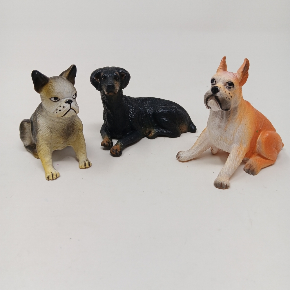 Vintage 1988 New Ray Novelty Soft Rubber Dogs Bundle 410